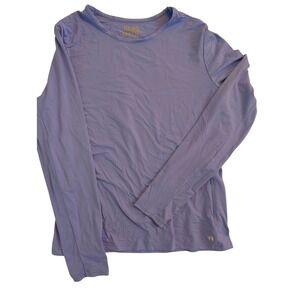 Hang Ten Women's Long Sleeve Sunshirt Lavender Purple Athletic‎ Shirt Top - L